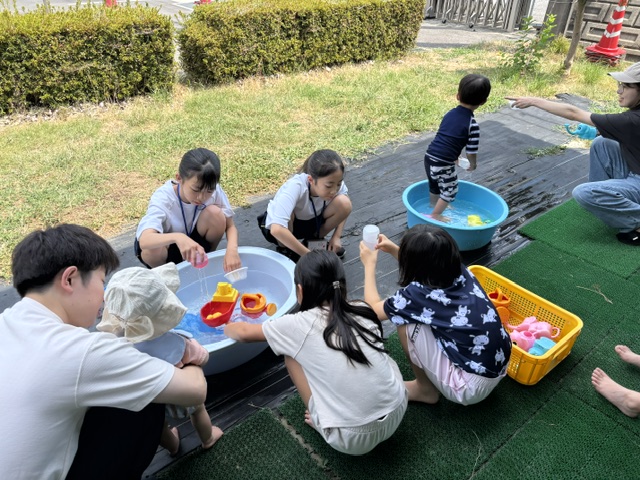 水遊び